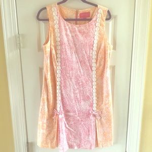 Lilly Pulitzer pink and orange size 12 dress.